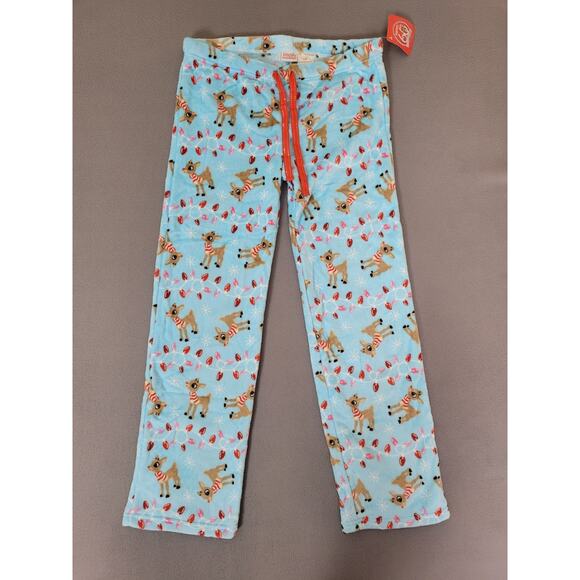 Rudolph Womens Pajama Pants Rudolph Plush Fleece PJ Pants Size Large - Picture 2 of 10